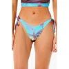 Rip Curl Hidden Isles Tie Side Bikini Bottoms In Blue