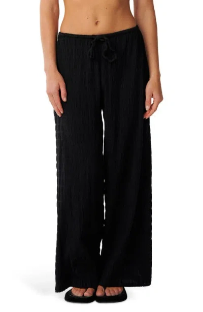 Rip Curl Islands Texture Cover-up Pants In Black