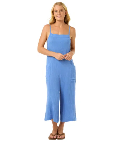 Rip Curl Juniors' Crinkled Premium Cropped Surf Jumpsuit