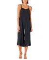 Rip Curl Juniors' Crinkled Premium Cropped Surf Jumpsuit In Black