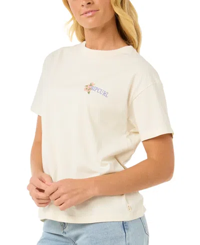 Rip Curl Juniors' La Joya Relaxed T-shirt In Bone