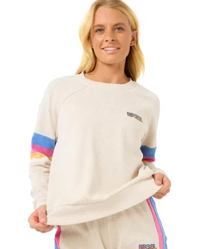 Rip Curl Juniors' Las Dalias Raglan-sleeve Sweatshirt