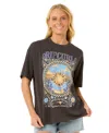 Rip Curl Juniors' Luna Heritage T-shirt In Washed Black