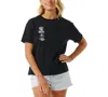 Rip Curl Juniors' Quest Relaxed-fit T-shirt In Black