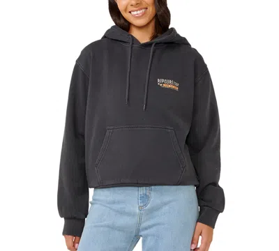 Rip Curl Sun To Sea Graphic Hoodie In Washed Black