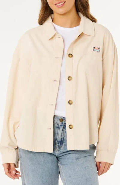 Rip Curl Keepsakes Washed Corduroy Shirt In Neutral