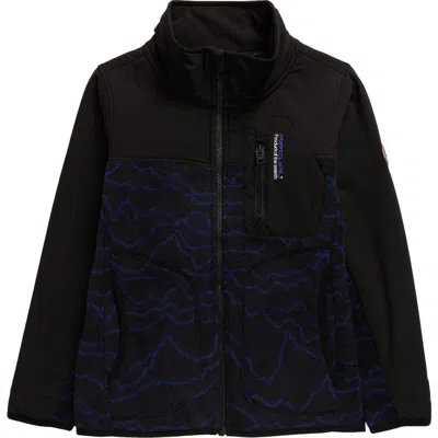 Rip Curl Kids' Anti Series Search Polarfleece Zip-up Jacket In Black/berry