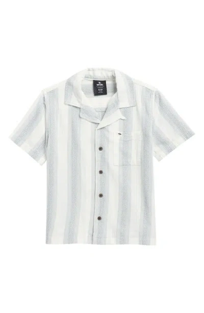 Rip Curl Kids' Classic Surf Weaver Cotton Button-up Camp Shirt In Multi
