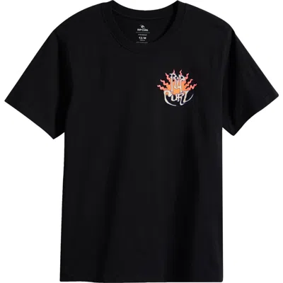 Rip Curl Kids' Dazed Graphic T-shirt In Black