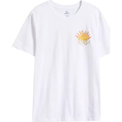 Rip Curl Kids' Dazed Graphic T-shirt In White