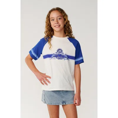 Rip Curl Kids' Dolphin Archive Cotton Graphic T-shirt In Bone
