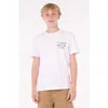 Rip Curl Kids' Dudes Cotton Graphic T-shirt In White