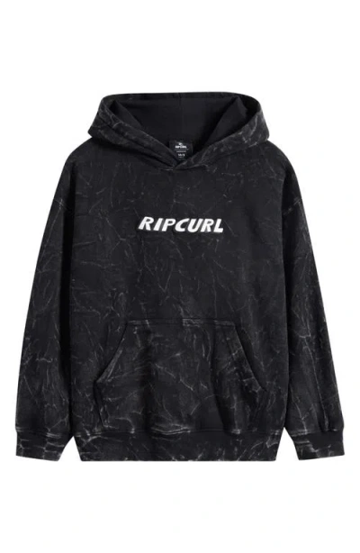 Rip Curl Kids' Eternal Shred Graphic Hoodie In Black