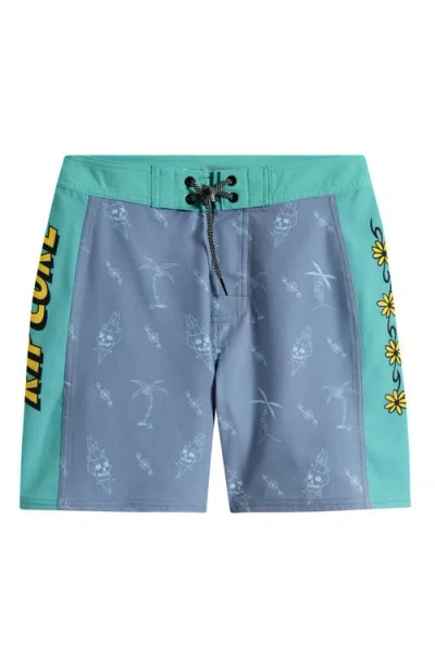Rip Curl Kids' Eternal Shred Mirage Swim Trunks In Blue
