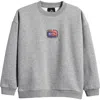Rip Curl Kids' Evolution Crewneck Sweatshirt In Grey Marle