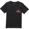 Rip Curl Kids' Grateful Shred Graphic T-shirt In Black
