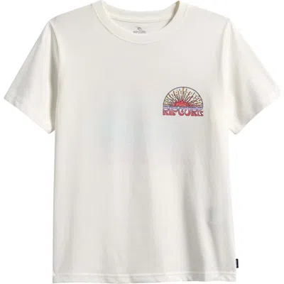 Rip Curl Kids' Grateful Shred Graphic T-shirt In White