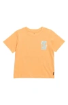 Rip Curl Kids' Grom Energy Cotton Graphic T-shirt In Mandarin Zest