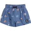 Rip Curl Kids' Grom Energy Volley Swim Trunks In Vintage Navy