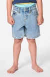 Rip Curl Kids' Hyped Up Denim Shorts In Gray