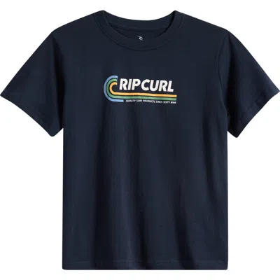 Rip Curl Kids' Like Mumma Graphic T-shirt In Blue