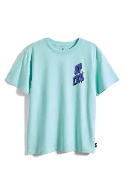 Rip Curl Kids' Liquid Trips Graphic Cotton T-shirt In Blue