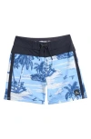 Rip Curl Kids' Mirage Barrel Killa Board Shorts In Blue