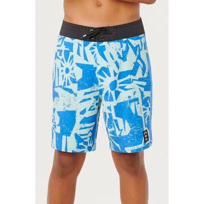 Rip Curl Kids' Mirage Liquid Trips Board Shorts In Blue
