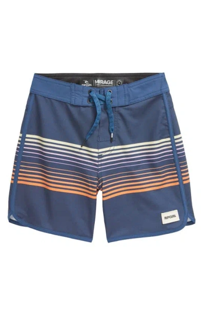 Rip Curl Kids' Mirage Surf Revival Board Shorts In Washed Navy