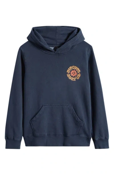 Rip Curl Kids' Pacific Graphic Hoodie In Brown