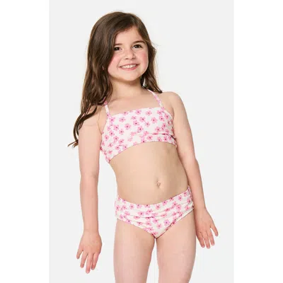Rip Curl Kids' Party Wave Two-piece Swimsuit In Pink