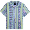 Rip Curl Kids' Raw Energy Print Short Sleeve Button-up Shirt