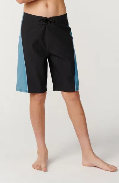 Rip Curl Kids' Rip Tuals Elasto Board Shorts In Washed Black