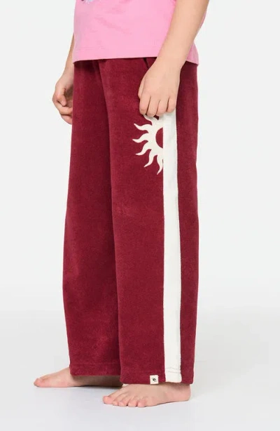 Rip Curl Kids' Road Trip Terry Cloth Pants In Brown