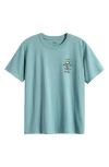 Rip Curl Kids' Search Icon Graphic T-shirt In Blue Lagoon