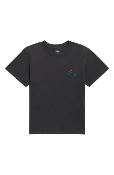 Rip Curl Kids' Shred 'til Dead Graphic T-shirt In Black