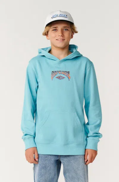 Rip Curl Kids' Shredding Graphic Hoodie In Wave Pool
