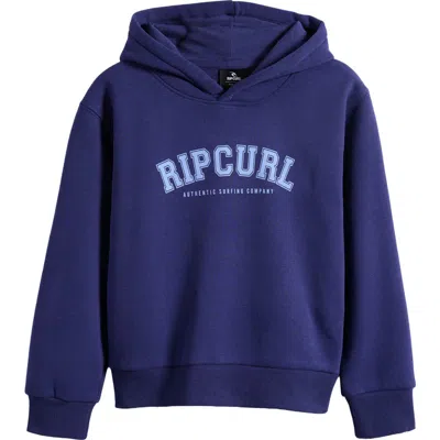Rip Curl Kids' Staple Varsity Hoodie In Blue
