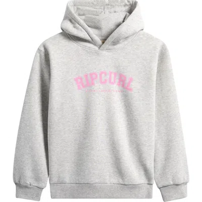 Rip Curl Kids' Staple Varsity Hoodie In Gray