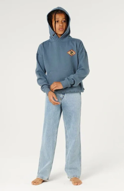 Rip Curl Kids' Sunset Sesh Art Hoodie In Blue