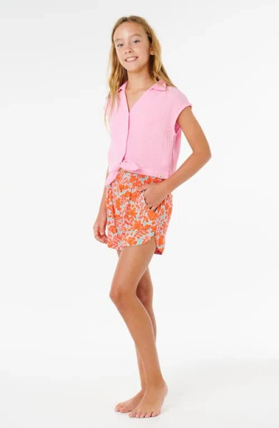 Rip Curl Kids' Sunshine Squad Shorts In Orange