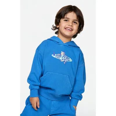 Rip Curl Kids' Surf Check Graphic Hoodie In Blue