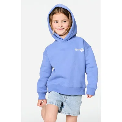 Rip Curl Kids' Surf Graphic Cotton Hoodie In Blue