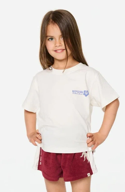 Rip Curl Kids' Surf Puff Graphic T-shirt In White