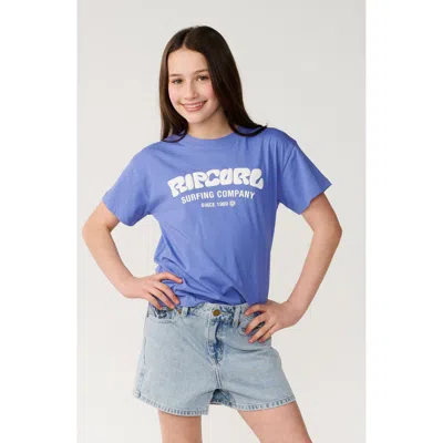 Rip Curl Kids' Surf Puff Logo T-shirt In Blue
