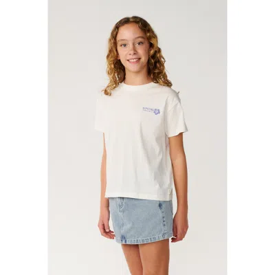 Rip Curl Kids' Surf Puff Logo T-shirt In White