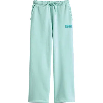 Rip Curl Kids' Surf Puff Paint Wide Leg Sweatpants In Blue