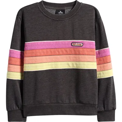 Rip Curl Kids' Surf Revival Sweatshirt In Black