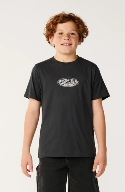 Rip Curl Kids' Surf Shack Graphic T-shirt In Black