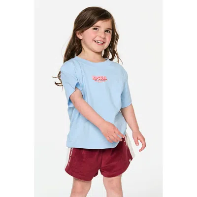 Rip Curl Kids' The Road Graphic Cotton T-shirt In Blue